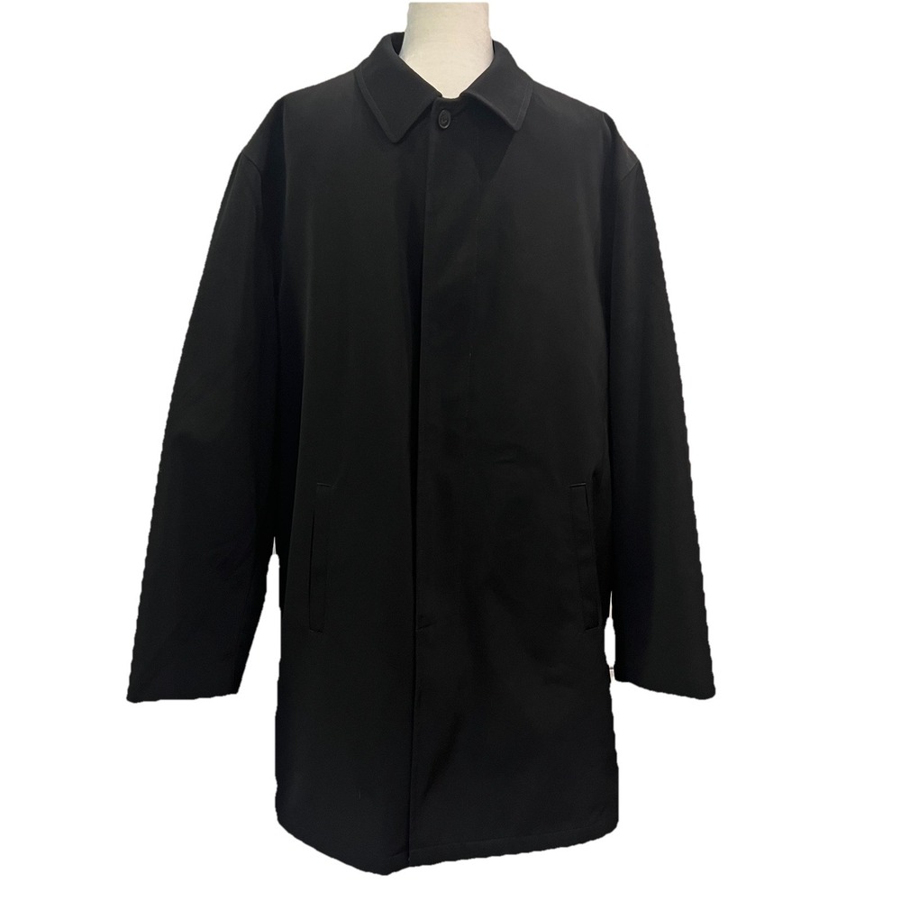 Ralph Lauren Trench OverCoat‎ Mens Large Removable Lining Rain Coat Black  Large